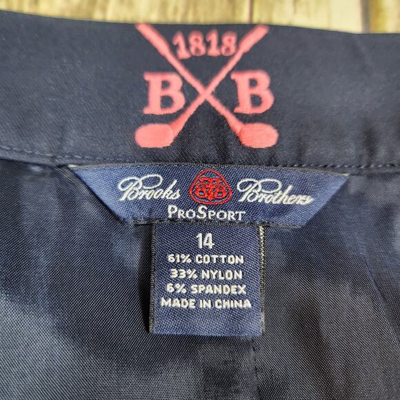 Brooks Brothers Pro sport navy pleated lined golf skirt woman's size 14 - Picture 9 of 10